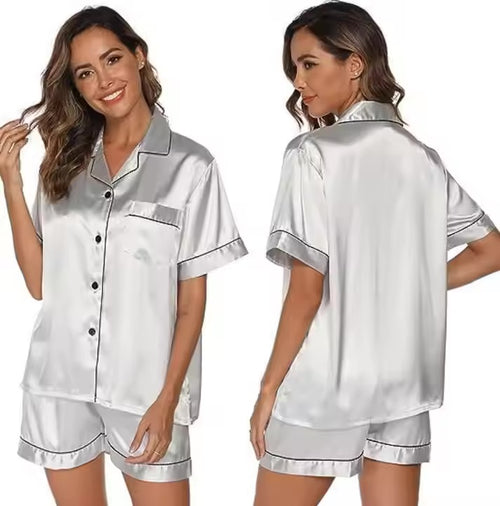 White Silk Pajama