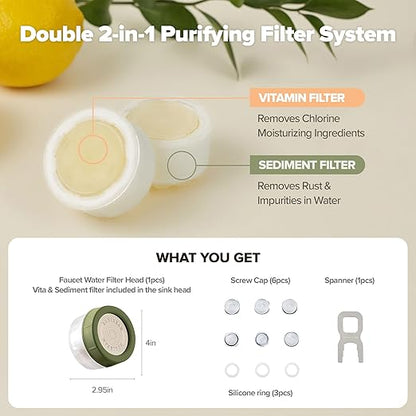 The Aurelle Vitamin C Faucet Filter