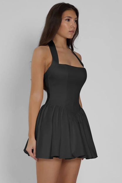 CALISTA MINI DRESS - BLACK