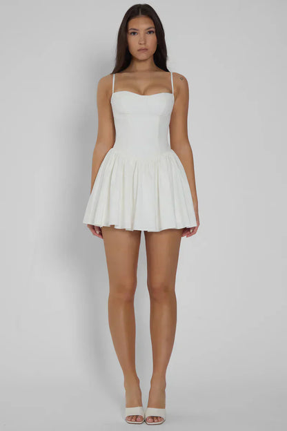 CARA MINI DRESS - WHITE