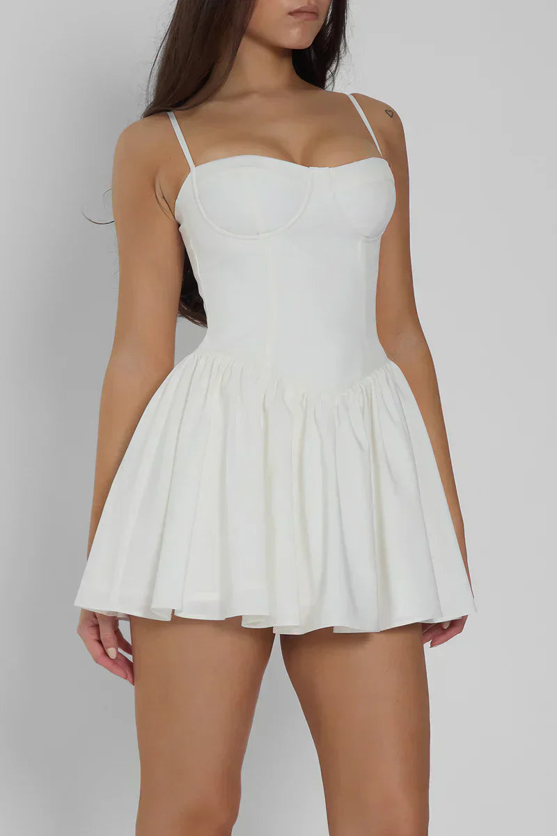 CARA MINI DRESS - WHITE