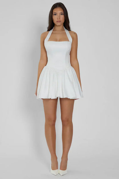 CALISTA MINI DRESS - IVORY