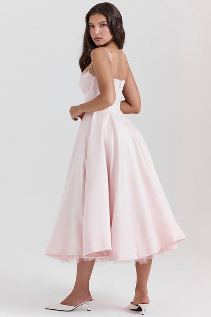 ARABELLA MIDI DRESS - BLUSH