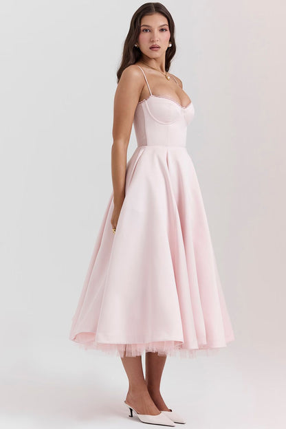 ARABELLA MIDI DRESS - BLUSH