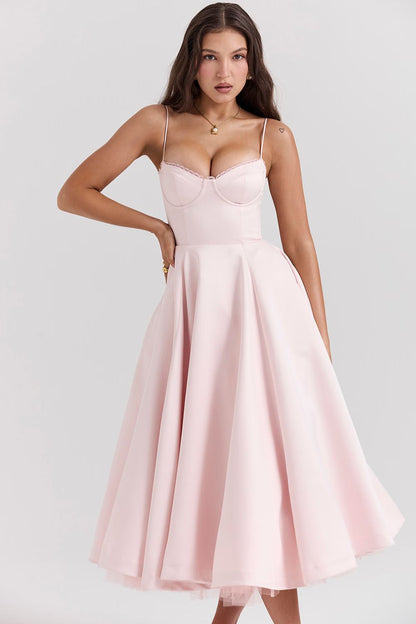 ARABELLA MIDI DRESS - BLUSH