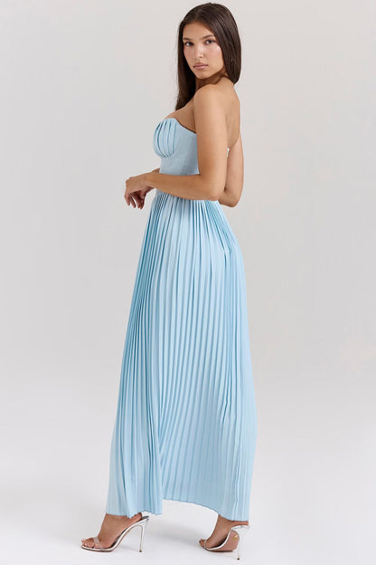 LORINA MAXI DRESS - OCEAN BLUE