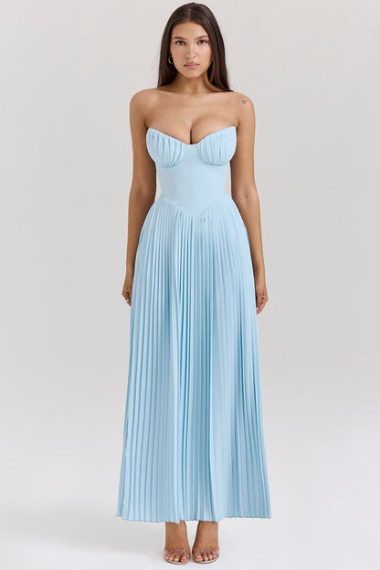 LORINA MAXI DRESS - OCEAN BLUE