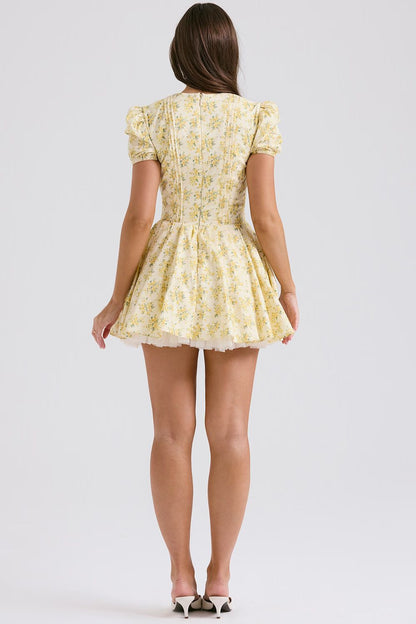 JULIET MINI DRESS - BUTTERCUP FLORAL