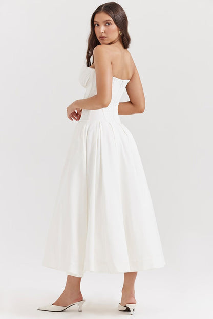 ELODIE MAXI DRESS - WHITE