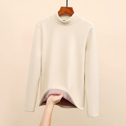 Isabella Fleece-Lined Mock Neck Top