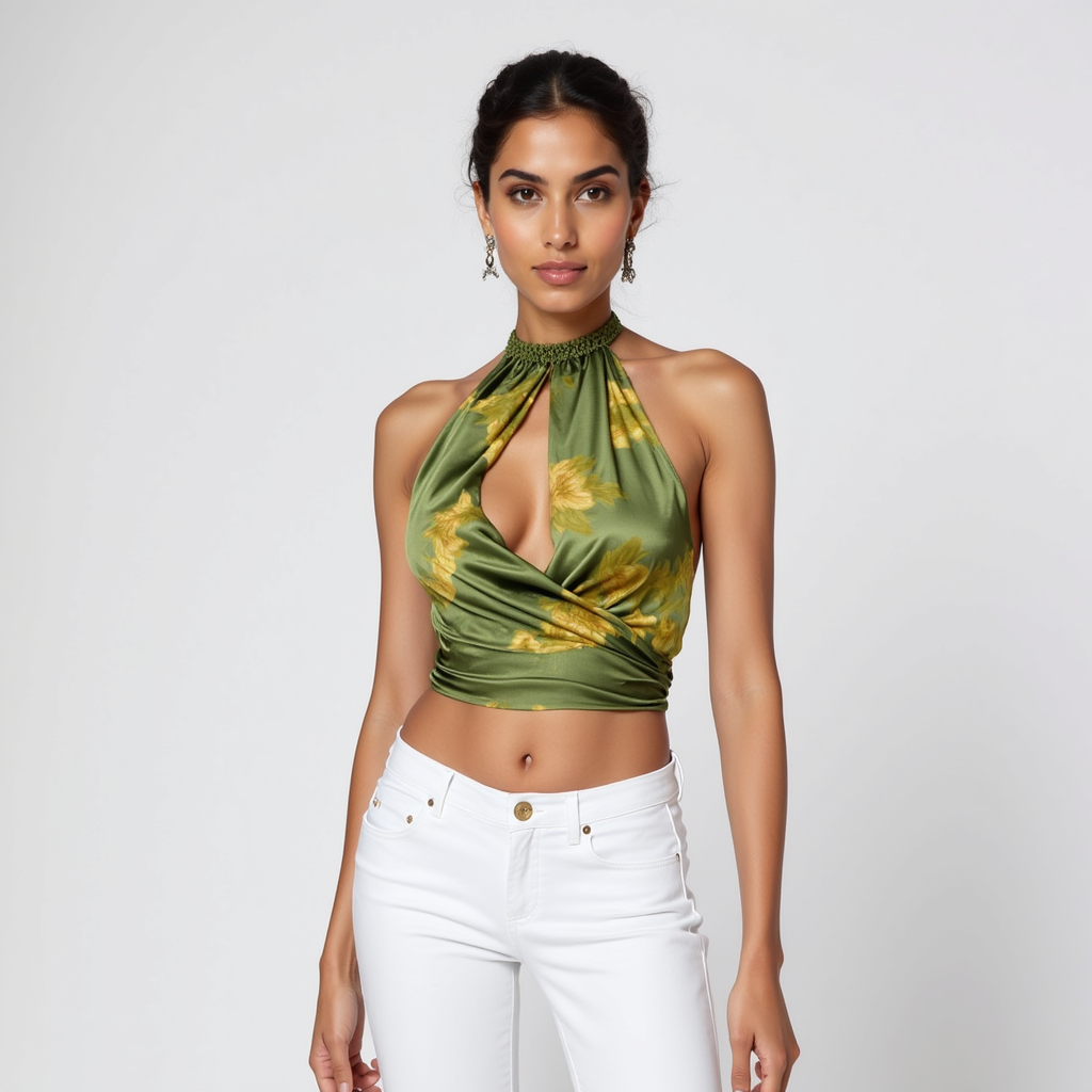 Luna Floral Halter Top