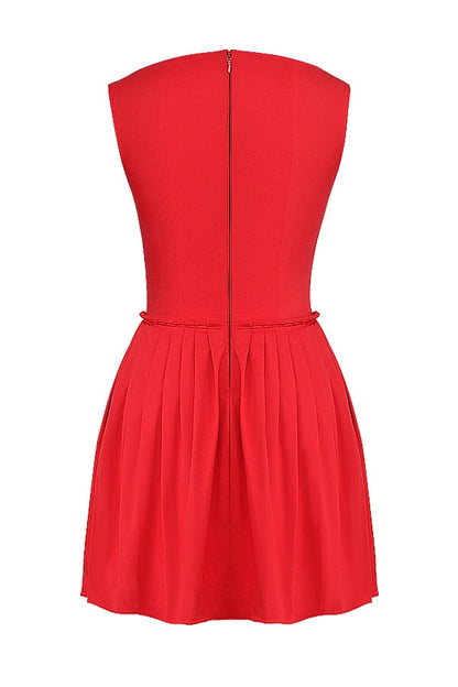 CARMEN MINI DRESS - SCARLET