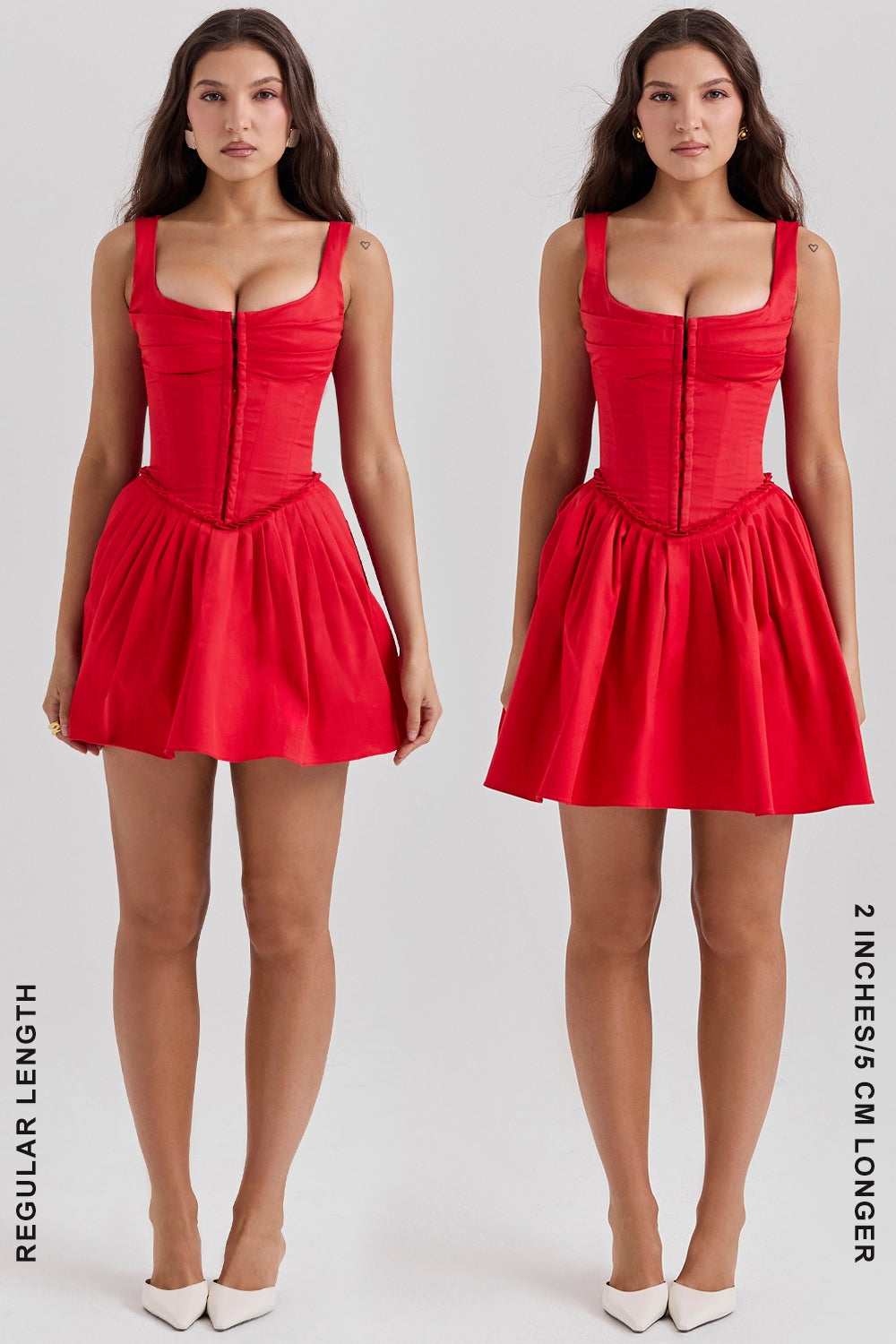 CARMEN MINI DRESS - SCARLET