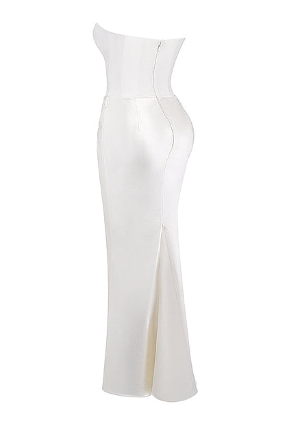 SERAPHINE CREPE GOWN - IVORY