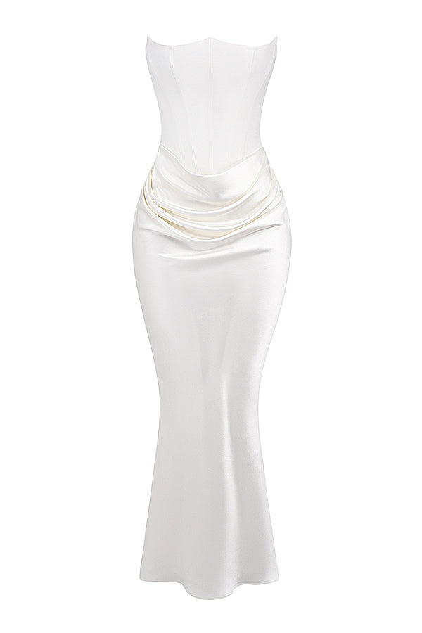 SERAPHINE CREPE GOWN - IVORY