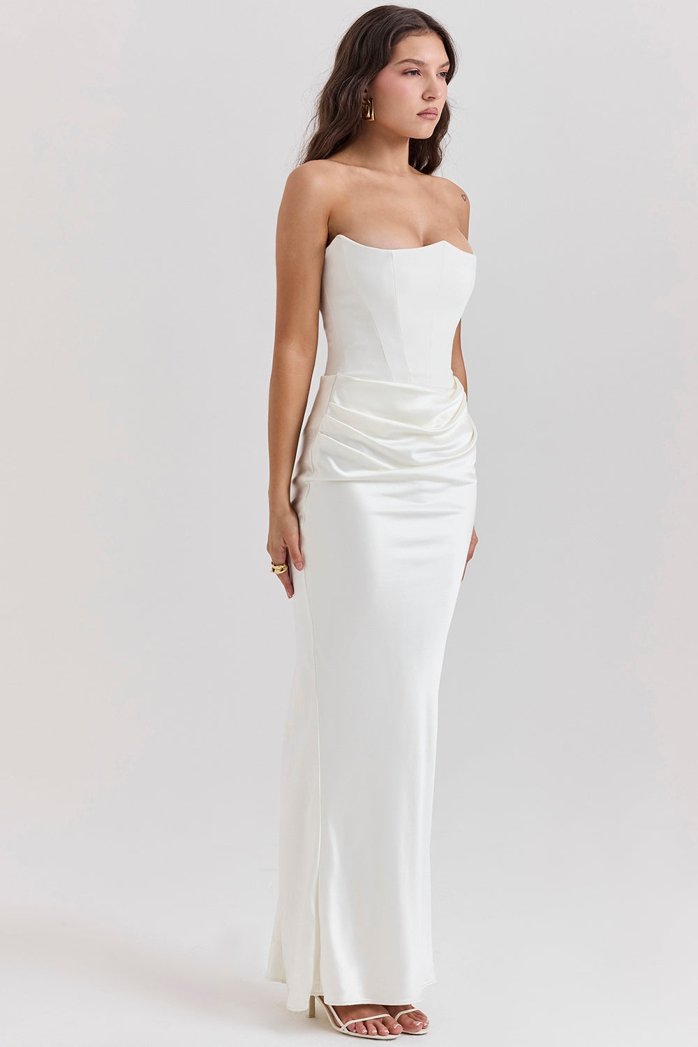 SERAPHINE CREPE GOWN - IVORY