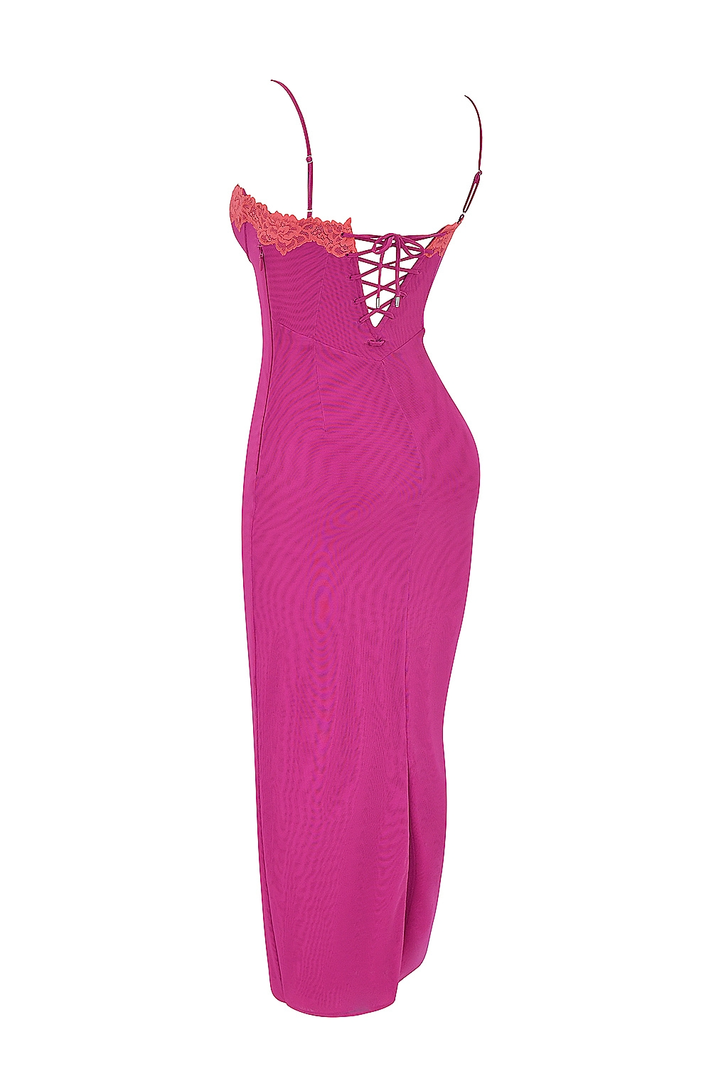 ISLA MAXI DRESS - RASPBERRY LACE