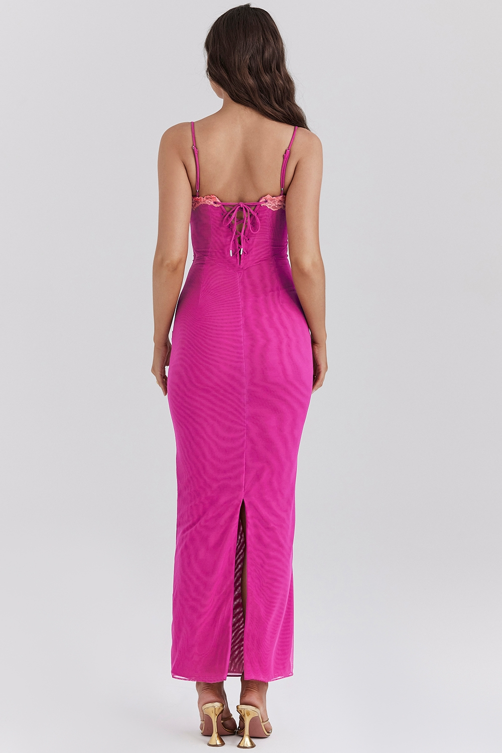 ISLA MAXI DRESS - RASPBERRY LACE