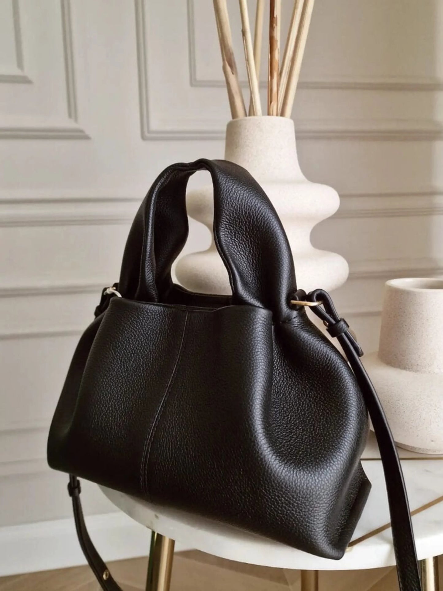 Modern Classic Faux Leather Bag