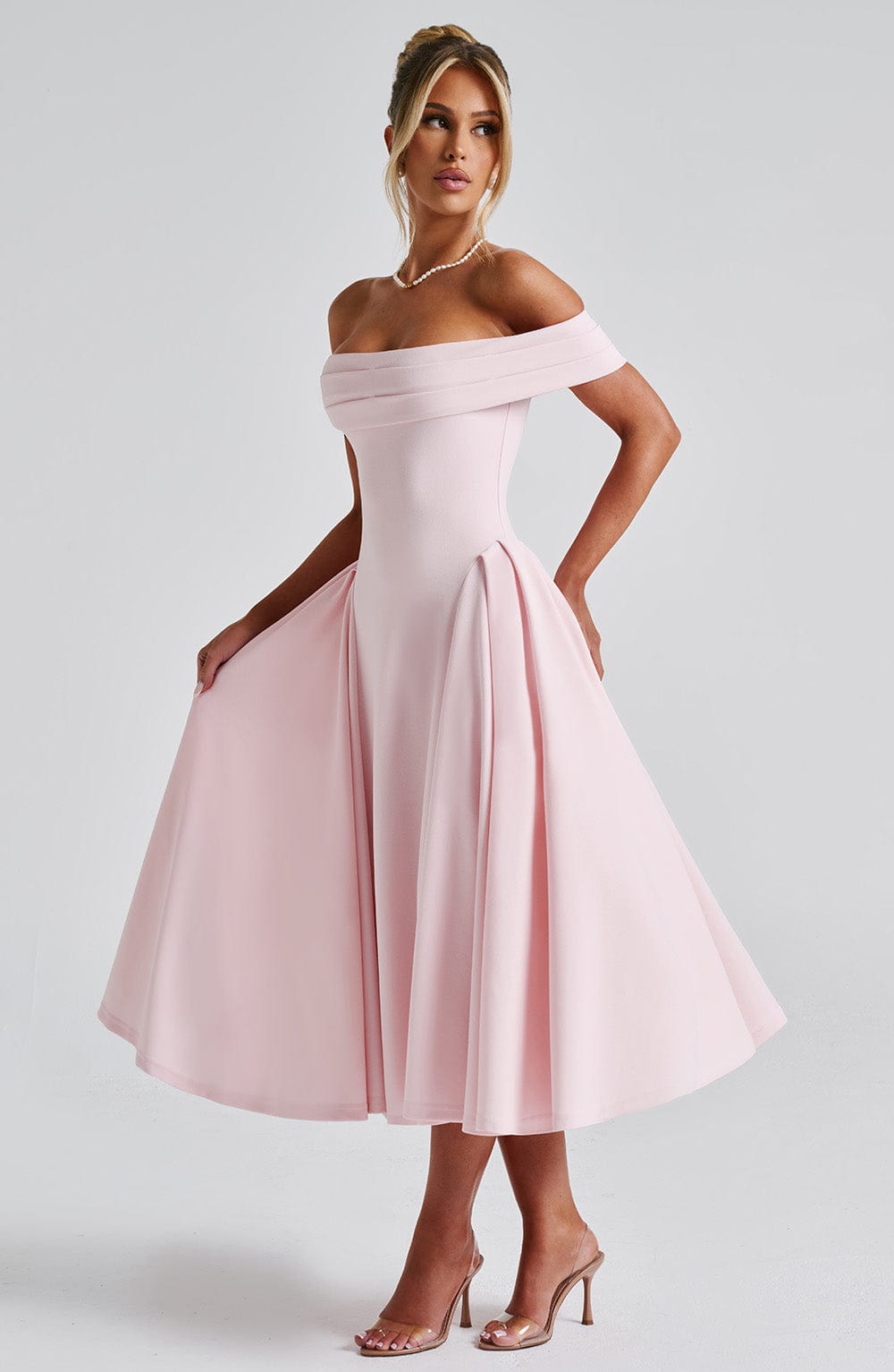 Miranda Midi Dress - Blush