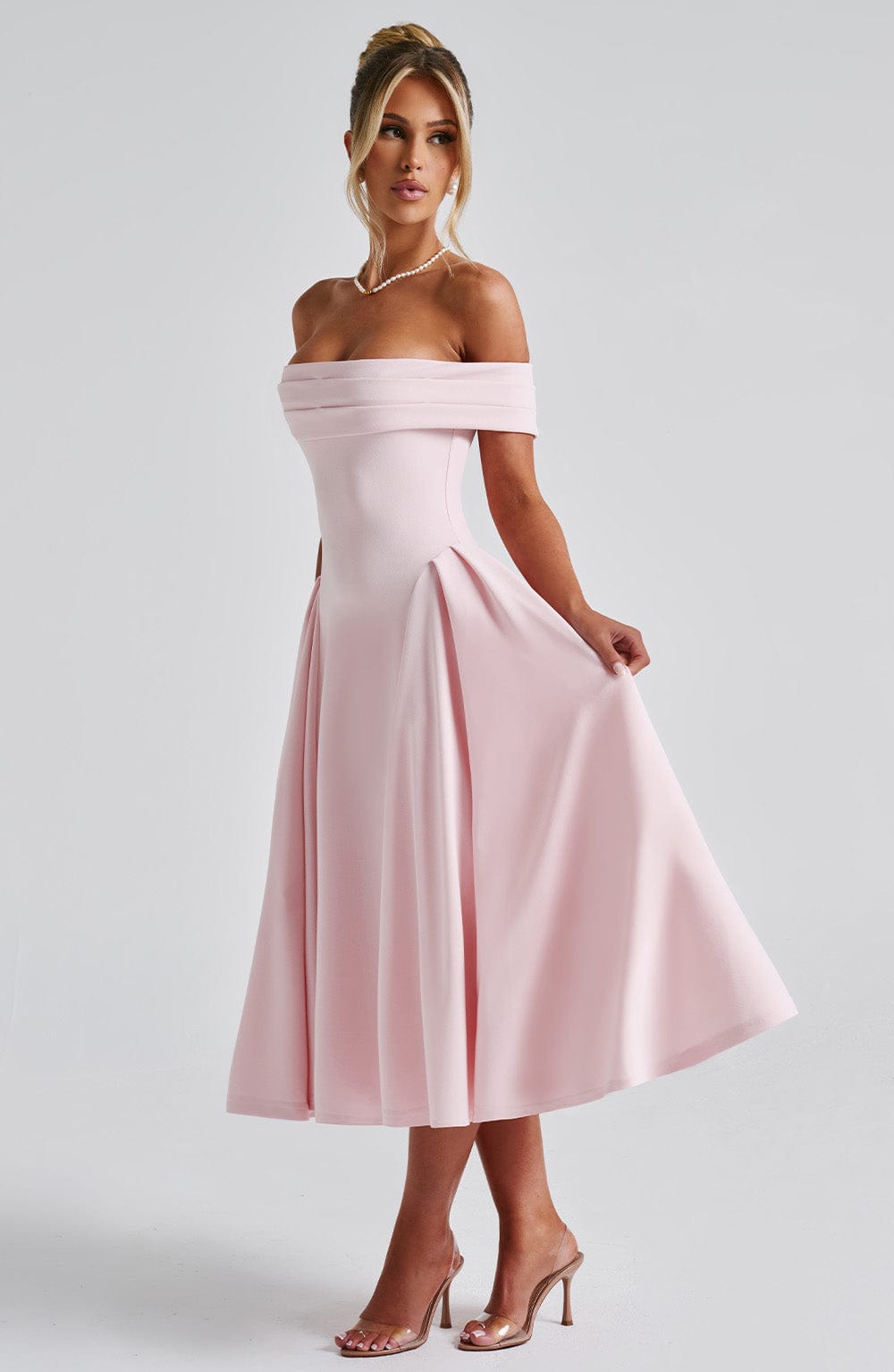 Miranda Midi Dress - Blush